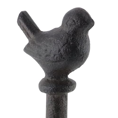 13.05" Black Iron Bird Paper Towel Holder for Toilet | Cast Iron,for Kitchen Paper,for home,for Bathroom,for Work Countertops
