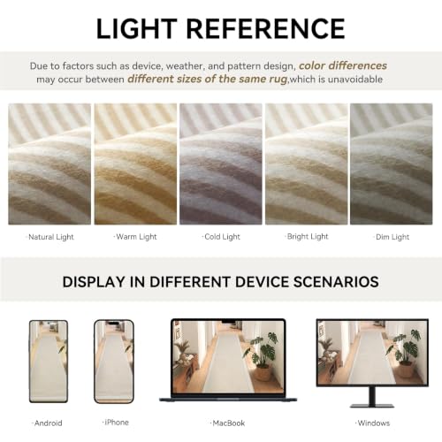 Hallway Kitchen Runner Rug Non-Slip Low Pile Washable Rug Beige 2x5ft | Soft Entryr Mat Carpet TPR Backing , Thin Profile, Abstract Pattern for Bedroom, Bathroom, Entryway Long Runners, Easy Clean - color: Beige, size: 2' x 5'