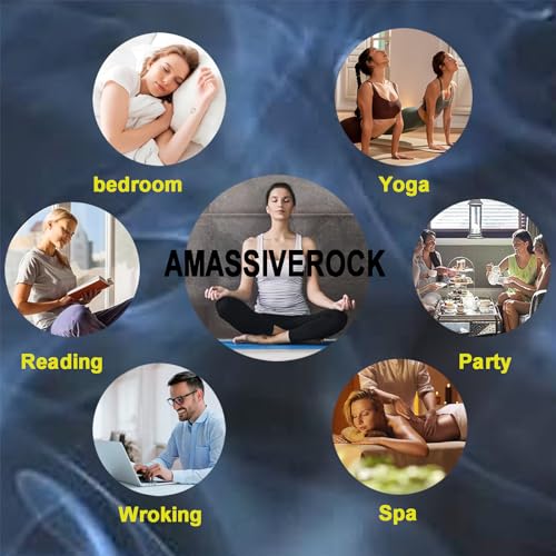 MASSIVEROCK Cone and Stick Incense Holder - Brass Ash Catcher with Waterfall Backflow - Meditation Yoga Decor for Home
