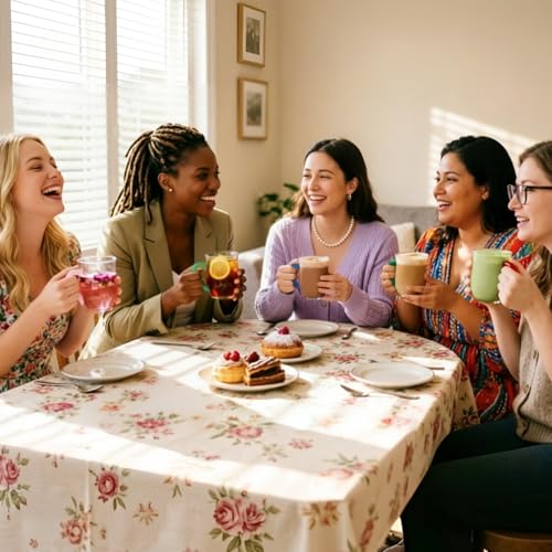 COMI Glass Coffee Cups,8oz Clear Coffee Cups Set of 6,Lightweight Glass Mugs with Colorful Handles,Heat Resistant & Explosion-Proof, Perfect for Home, Cafe, Office