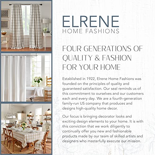 Elrene Home Fashions Camile Floral Damask-Scroll Water- and Stain-Resistant Vinyl Tablecloth with Flannel Backing, 60 Inches X 120 Inches, Rectangle, Blue - color: Blue, size: 120" x 60" (Rectangular)