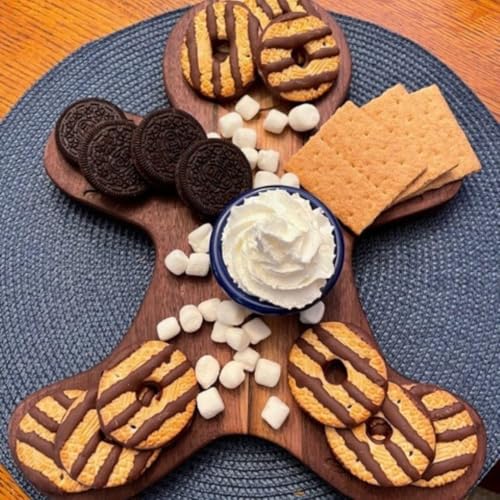 Sophia Art 100% Acacia Wooden Chopping Board, Butcher Block for Vegetables, Cafe and Restaurant, Serving Board,Charcuterie Board Cutting Board, Brown (Ginger Bread Board, 13.5"L x 10.75"W) - color: Ginger Bread Board, 15"L x 7"W