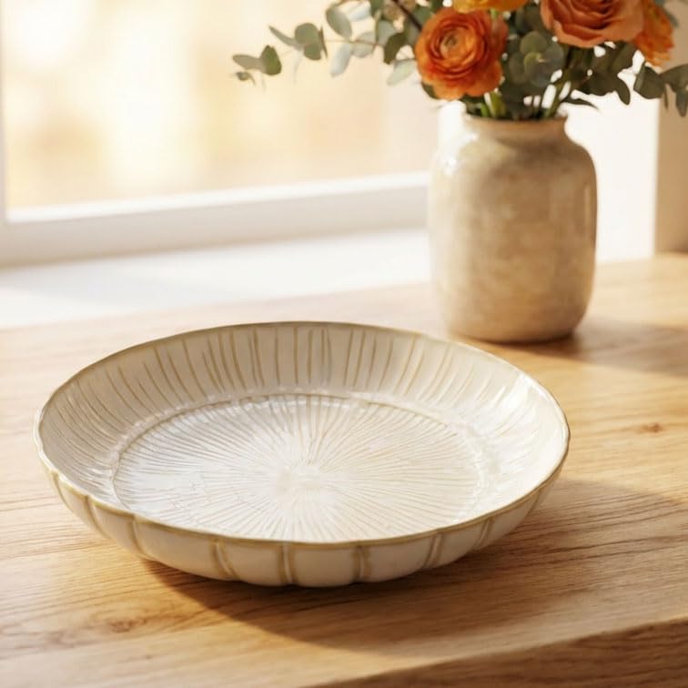 7.9-inch round dinner plates (4-pack), ceramic salad plates, dinner plate set, appetizer plates, suitable for salads, appetizers, desserts, and fruits. - color: White5