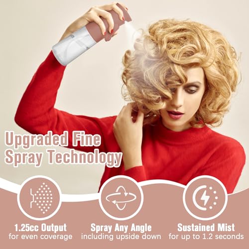 Spray Bottle For Hair,Continuous Water Mister for Hairstyling, Salons, Cleaning, Plants,Essential Oil Scents,Ultra Fine Mist Sprayer,6.8 OZ /200 ML-nude pink - color: Nude Pink