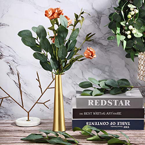 WILLBOND 30 Pieces Eucalyptus Stems Artificial Leaf Stem Faux Long Eucalyptus Artificial Greenery Leaves for Wedding, Office, Holiday, Home, Garden, Greens Decor