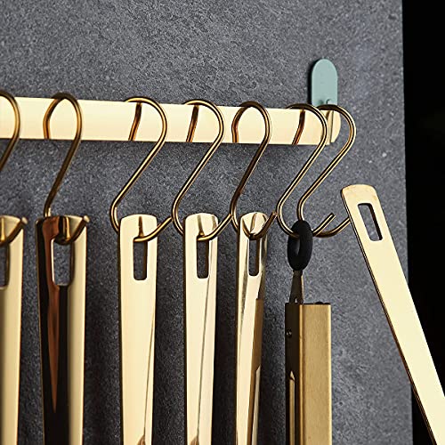 Gold Cooking Utensils Set, Kyraton Stainless Steel 37 Pieces Kitchen Utensils Set with Titanium Gold Plating, Kitchen Gadgets Tool Set with Utensils Racks Heat Resistant Dishwasher Safe - color: 2.37 piece gold set