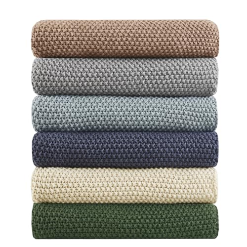 INK+IVY Bree Knit All Season Throw Blanket for Sofa, 50 x 60, Brown | Ultra Soft, Acrylic, Lightweight, OEKO-TEX Certified - color: Brown, size: Throw (50 in x 60 in)