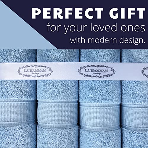 Personalized Towels, Hotel & Spa Quality, Super Soft, Highly Absorbent, Bathroom Sets, 100% Cotton Monogrammed towels 6 Piece Towel Set, Includes 2 Bath Towels, 2 Hand Towels, 2 Washcloths, Blue - color: Blue, size: 6 Piece Towel Set (Bath, Hand, Washclot