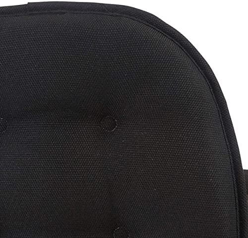 Klear Vu Omega Non-Slip Chair Cushions, Assembled in USA, U-Shaped Skid-Proof Seat Pads for Dining Room, Kitchen, Office, 15"x16" 6 Pack Solid Midnight Black 6 Count - color: Solid Midnight Black, size: 6 Pack