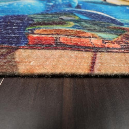 Soft Indoor Area Rug 2'x3' – 100% Polyester Non-Slip Small Accent Rug for Bedroom, Living Room, Entryway, Bathroom – Machine Washable Modern Carpet Floor Mat (1, #13) - color: #13