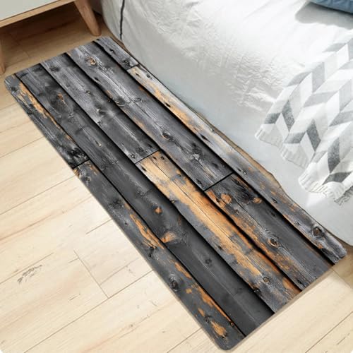 Non-Skid Low Pile Sponge Foam Door Entry Rug for Bathroom Mat | Separate Tub Shower Skid Proof, Home 3D Optical Illusion, Non Slip Bath Mats Welcome Mat, 47 x 17.5 inches - color: Multi16
