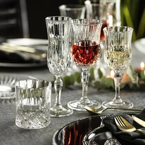 Lorren Home Trends Opera White Wine Glass, Set of 6 - color: White Wine
