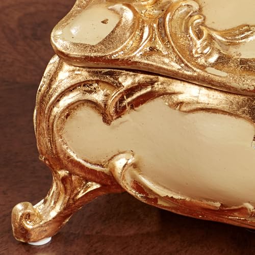 Touch of Class Eliza Rose Covered Box Ivory/Gold