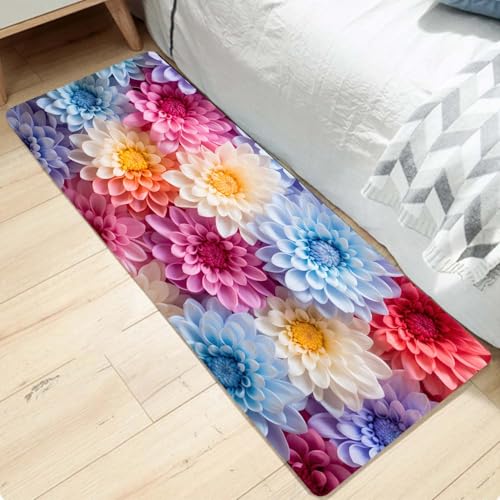 Non-Skid Low Pile Sponge Foam Door Entry Rug for Bathroom Mat,Separate Tub Shower Skid Proof Rugs, Home 3D Optical Illusion Rug Non Slip Bath Mats Welcome Mat 47 x 17.5 inches - color: Multi11