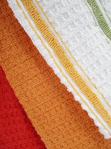 100% Cotton Kitchen Towel Set 3 Pack (Summer Garden) - color: Summer Garden