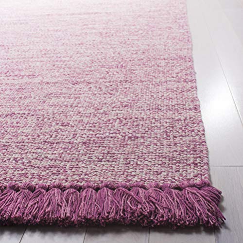 SAFAVIEH Area Rug 8x10 - Montauk Collection - Large - Pink, Handmade Cotton, Tassel Design, Ideal for Living Room, Bedroom, Office, Dining Space (MTK610P) - color: Pink, size: 8' x 10' (Rectangular)