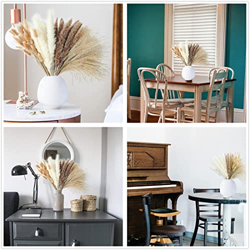 200PCS Dried Flower Bouquet – Pampas Grass, Floral Decor for Home, Wedding, and Boho Style | Perfect for Vases, Fall, Spring, Summer, and Winter Arrangements - size: 200PCS