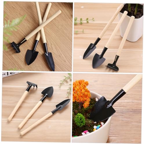 VALICLUD 9pcs Mini Garden Tool Set Rake, Trowel, and Shovel for Transplanting, Cultivating, and Potted Plants – Small Handheld Gardening Tools for Bonsai, Succulents, and Indoor Plant Care