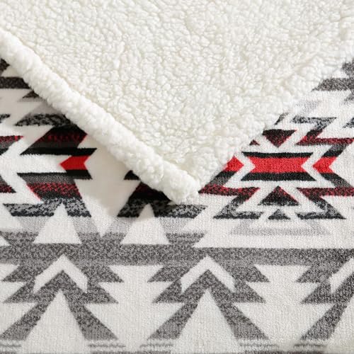 Eddie Bauer - Throw Blanket, Ultra-Soft & Reversible Plush Bedding, Blanket for Couch & Bed (Clyde Hill Stripe, 50" x 60") - color: Clyde Hill Stripe, size: 50" x 60"