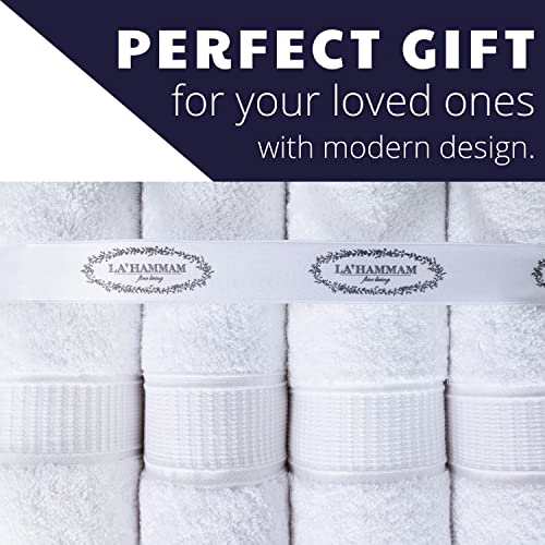 Personalized Towels, Hotel & Spa Quality, Super Soft, Highly Absorbent, Bathroom Sets, 100% Cotton Monogrammed towels 6 Piece Towel Set, Includes 2 Bath Towels, 2 Hand Towels, 2 Washcloths, White - color: White, size: 6 Piece Towel Set (Bath, Hand, Washcl