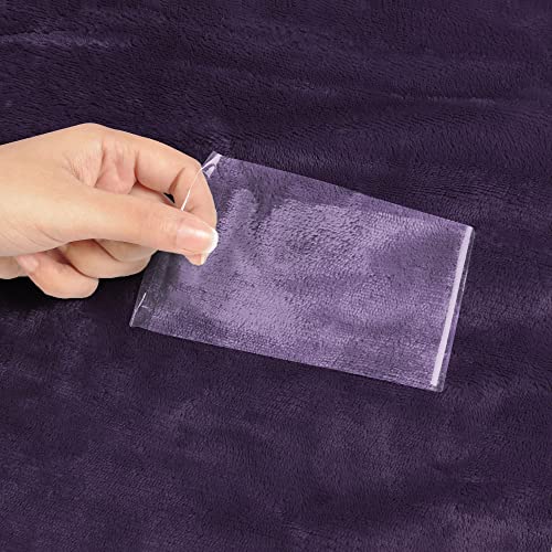 Utopia Bedding Reversible Plush Sherpa Blanket Twin Size Plum, 90x66 Inch | Soft, Warm, Fleece, Bed, Sofa, Couch, Camping, Travel, Cozy, All Season - color: Plum, size: Twin (90x66 Inch)