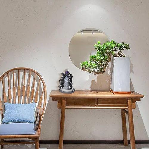 Waterfall Backflow Incense Burner Ceramic Incense Holder Incense Cone Holder Fountain Aromatherapy Home Decor Office Gifts(Calabash) - color: Gourd Backflow Incense Burner