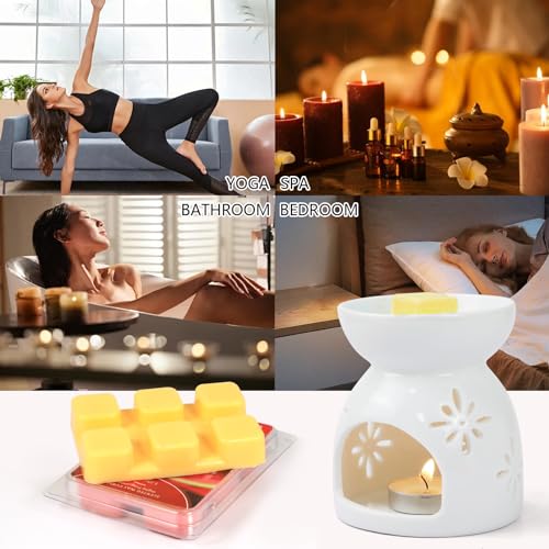 Wax Melts, Scented Wax Cubes Strong Scent, 6 Pack | Summer Scents Soy Wax for Wax Warmer - Pineapple, Watermelon, Strawberry, Mango, Passion Fruit, Mint - size: 6 Pack Fruit Series