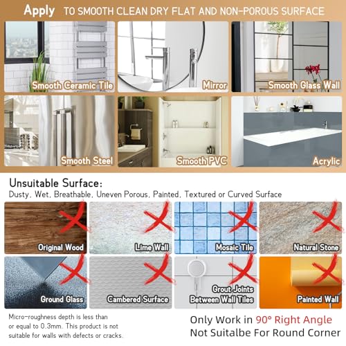 Shower Caddy Suction Cup, 2 Pack Shelves for Inside with Hooks | Grey Shower Storage, Soap Holder, Shampoo Holder, NO Drill Shower Holder, Rustproof Meatl Bathroom Basket - color: 2 X Grey