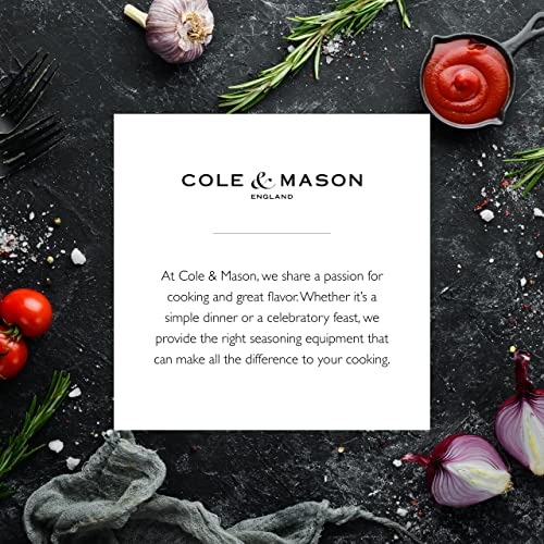 Cole & Mason Derwent Grinder Set - Precision Mechanisms and Sea Salt and Peppercorns - Derwent Salt and Pepper, Stainless Steel - color: Stainless Steel