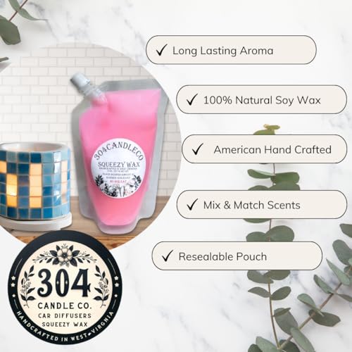 304CandleCo Large Squeeze Soy Wax Melt - 50 SCENTS! - Highly Fragrant & Hand-Crafted - Easy Mix & Match - American Made - Perfect for Wax Warmers (3oz, Pumpkin Pecan Waffles) - size: 3 Ounce (Pack of 1)