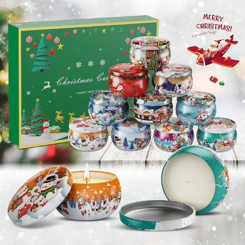 Christmas Gift Sets, 12 Bulk Home Aromatherapy Candles | Scented Candles with Fragrances, Gift for Women, Candlelight Dinner Spa Bath