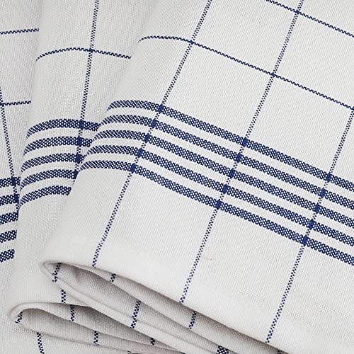 Kitchen Dish Towels, 100% Natural Cotton Kitchen Towels, Set of 12 (15x25Inches), Multi-Purpose Kitchen Tea Towels, Very Soft, Highly Absorbent, Lint Free Vintage Style Hand Towels
