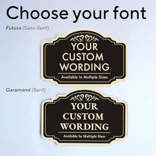 Custom Outdoor Metal Signs, Personalized Aluminum Sign - Driveway, Waterproof - Design 2 Black Charcoal 42x28 In - color: Design 2 - Black Charcoal, size: 42x28 Inches