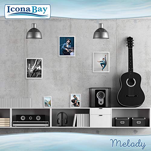 8x10 (20x25 cm) Picture Frames (Snow White, 4 Pack), Contemporary Photo Frames, Melody Collection Picture Frame Set - color: Snow White