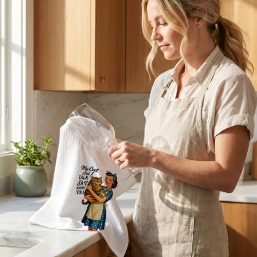 Jztco Funny Kitchen Towels, Funny Dish Towels for Women Mom - color: Multi 1576