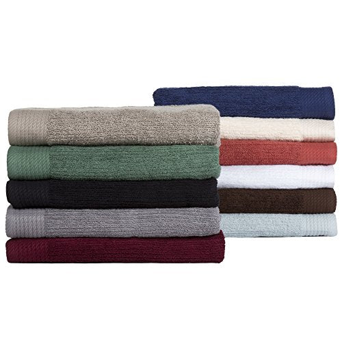 Lavish Home Ribbed 100% Cotton 10 Piece Towel Set - Green 27" x 54" - color: Green, size: 27" x 54"