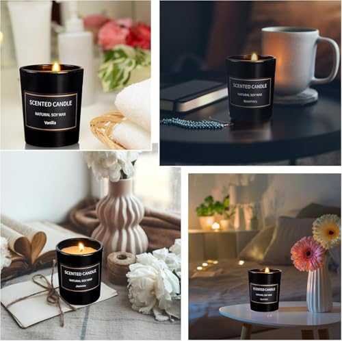Scented Candles Gifts for Women Men, 8 Pack 3 Oz Scented Candles for Home, Natural Soy Wax Strong Fragrance Long Lasting Aromatherapy Candles for Women Men, Gifts for Birthday