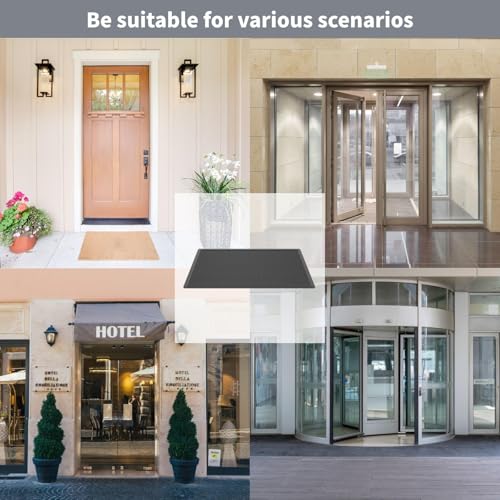 Rubber Scraper Floor Mat 60”x36” 2 Pack - Heavy Duty Outdoor Mats for Garage, Entryway, Door, Mudroom, Boot Tray - All-Weather & Easy Clean - size: 60"x36" Scraper Mats 2Pcs