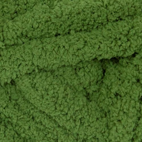 Franel Olive Green Chunky Chenille Yarn for Hand Knitting Blanket (8 Pack, Total 64oz) - Shed-Resistant Fluffy Jumbo Yarn for Crocheting, Super Bulky Big Yarn for DIY Throw, Pre-Wound & Tangle-Free - color: 02