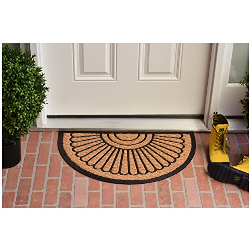 Calloway Mills 280051830 Sun Pointe 18" X 30" Coir and Rubber Doormat