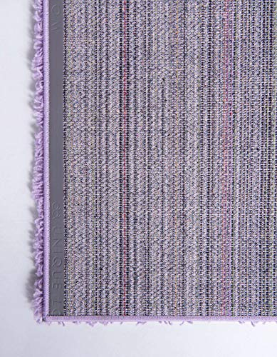 Unique Loom Solid Shag Collection Area Rug (2' x 3' 1" Rectangle, Lilac) - color: Lilac, size: 2' x 3'1" (Rectangular)