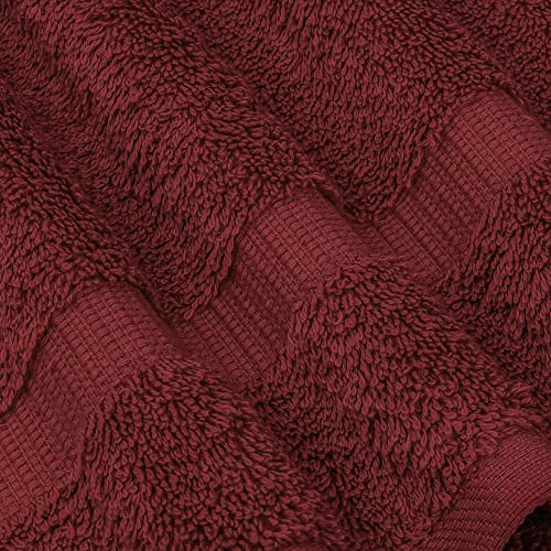 Chakir Turkish Linens | Hotel & Spa Quality 100% Cotton Premium Turkish Towels | Soft & Absorbent (6-Piece Hand Towels, Cranberry) - color: Cranberry