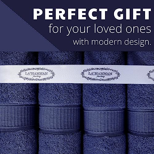 Personalized Towels, Hotel & Spa Quality, Super Soft, Highly Absorbent, Bathroom Sets, 100% Cotton Monogrammed towels 6 Piece Towel Set, Includes 2 Bath Towels, 2 Hand Towels, 2 Washcloths, Navy - color: Navy, size: 6 Piece Towel Set (Bath, Hand, Washclot