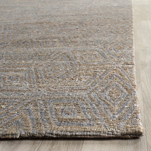 SAFAVIEH Cape Cod Collection Accent Rug - 2' x 3', Grey & Sand, Handmade Flat Weave Jute, Ideal for High Traffic Areas in Entryway, Living Room, Bedroom (CAP412A) - size: 2' x 3' (Rectangular)