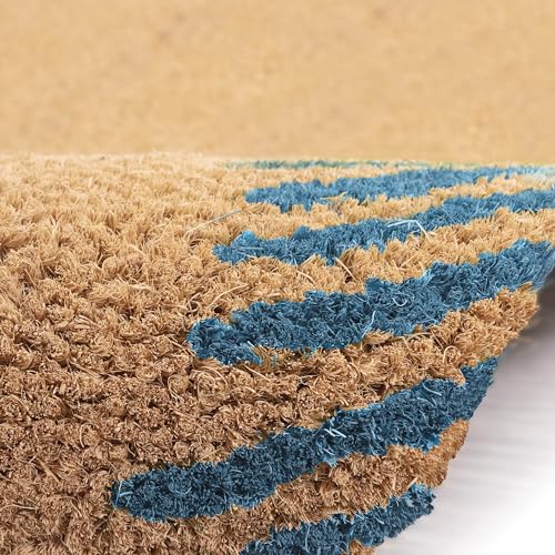 Liora Manne Natura Door Mat - Novelty Designs, Durable Natural Coir & Vinyl Back, Long Lasting Color, Foyers, Porches, Patios & Decks, Welcome, 2' x 3'