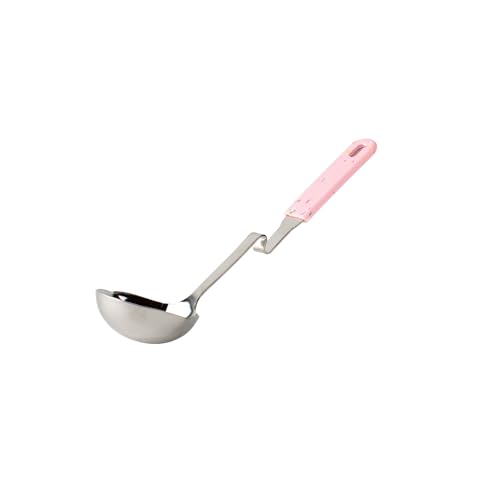 Souper Cubes Soup Ladle Stainless Steel with Silicone Grip, Cotton Candy | Durable Stainless Steel Ladle Hooks to Your Pot to Help Prevent Drips and Keep Counters and Stovetop Clean - color: Cotton Candy, size: Ladle 1-Pack