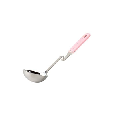 Souper Cubes Soup Ladle Stainless Steel with Silicone Grip, Cotton Candy | Durable Stainless Steel Ladle Hooks to Your Pot to Help Prevent Drips and Keep Counters and Stovetop Clean - color: Cotton Candy, size: Ladle 1-Pack