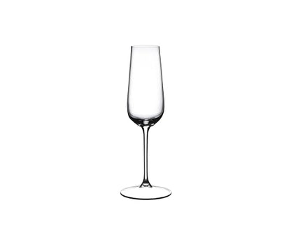 Riedel Champagne Flute - Crystal Glass - 8,454oz (full) - Set of 2-6424/08 - Grape At Premium Sparkling Wine Glass, Dishwasher Safe