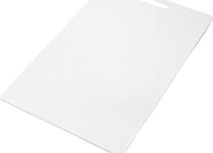 Farberware Cutting Board for Kitchen, 12 x 18 Inch Poly Utility Board, Reversible Plastic Cutting Board for Meat, Vegetables, Fish and Poultry, Dishwasher Safe - size: 18"L x 12"W
