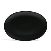over&back Coupe Stoneware Serving Platter - Elegant 1-Piece Oval Serving Platter to Complete Your Kitchen Set - 16.4" x 11.5" - Semi-Matte Fog Blue - color: Blue, size: Oval Platter